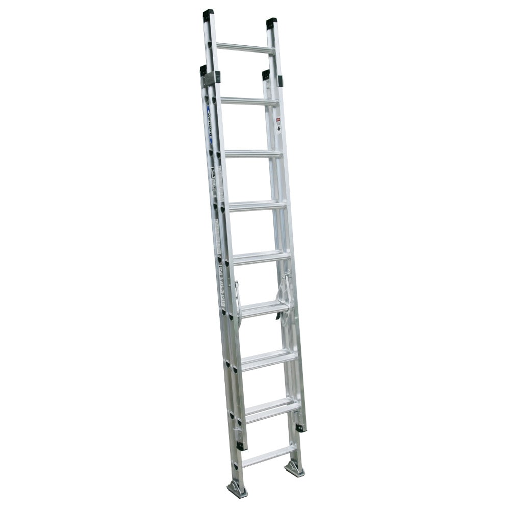 Werner D1500-2 16-ft Aluminum Type 1A-300-lb Load Capacity Extension Ladder D1516-2