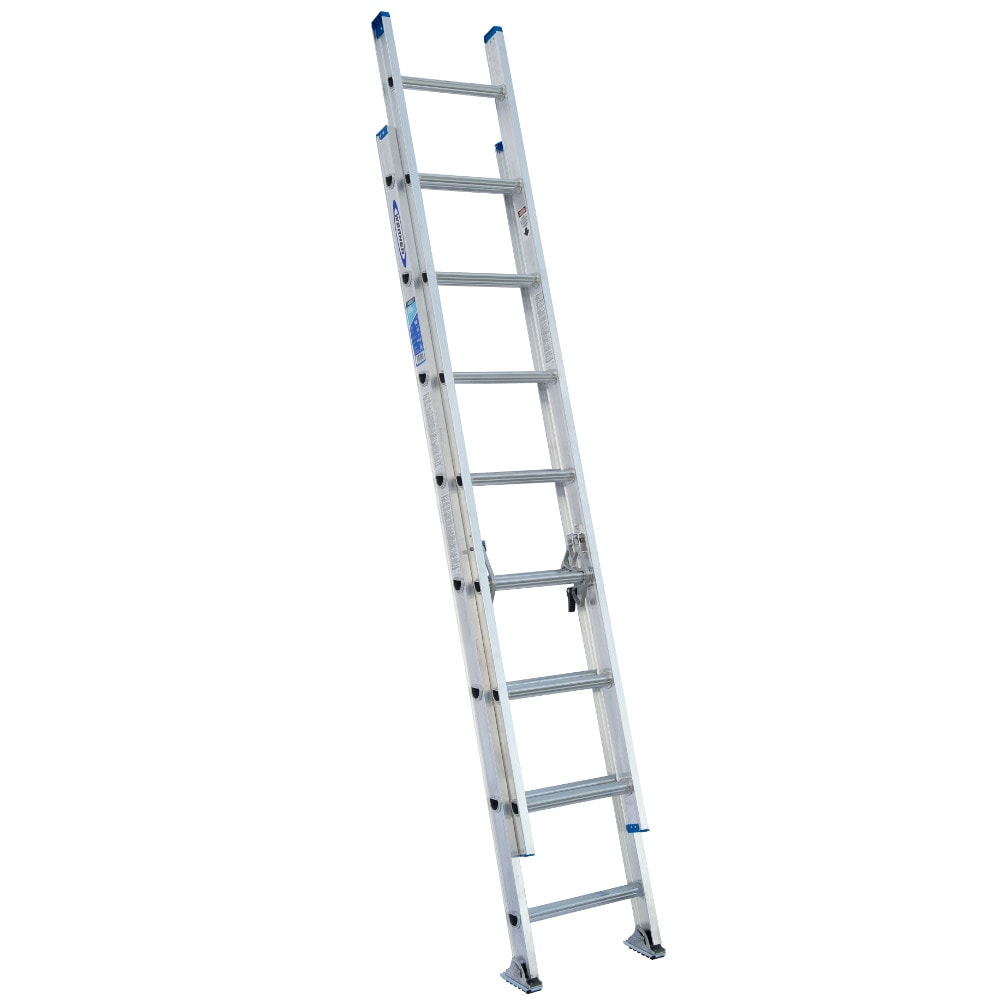 Werner D1300-2 16-ft Aluminum Type 1- 250-lb Load Capacity Extension Ladder D1316-2