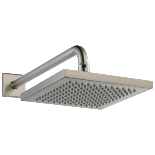 Delta Universal Showering Components 1.0 -Spray Stainless 8.0-in Square Fixed Rain Shower Head 2.5 GPM