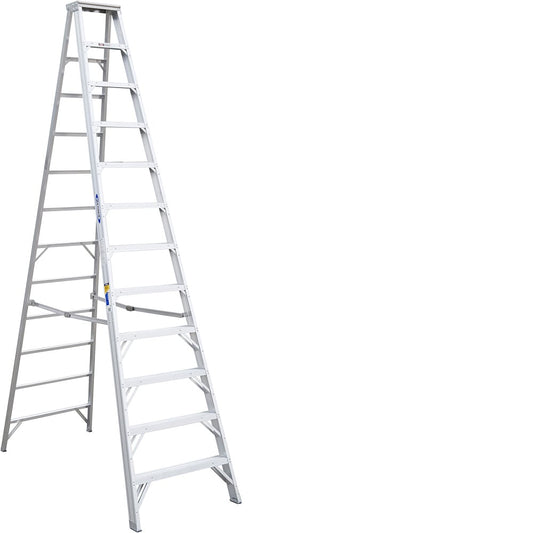 Werner 400 12-ft Aluminum Type 1AA-375-lb Load Capacity Step Ladder 412
