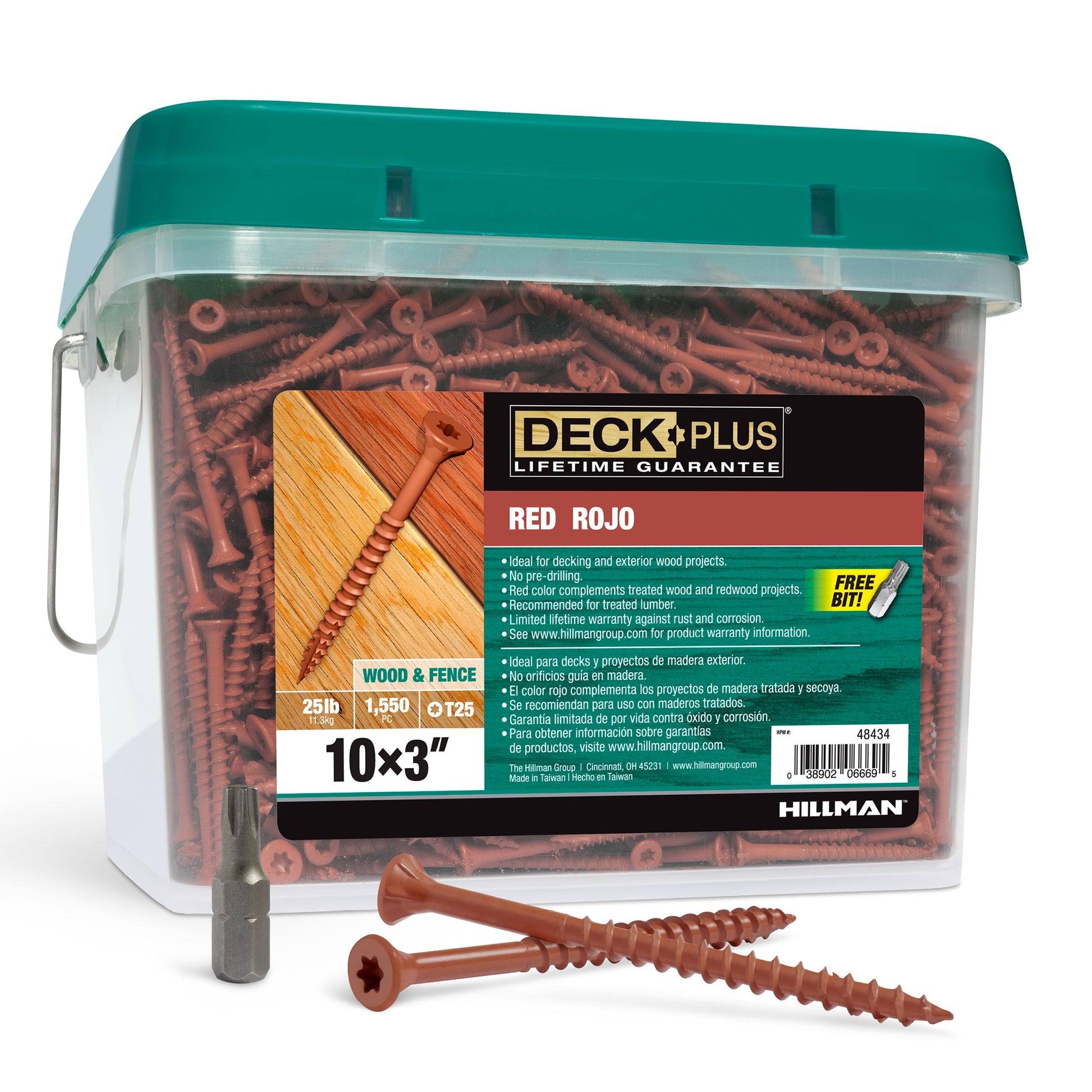 Deck Plus #10 x 3-in Wood To Wood Deck Screws (1550-Per Box) 48434