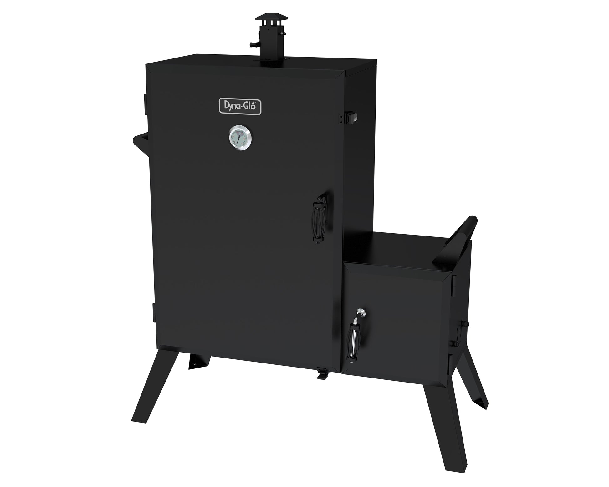 Dyna-Glo 1890-Sq in Black Vertical Charcoal Smoker DGO1890BDC-D