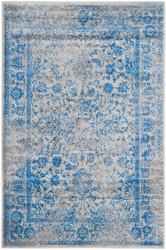 Safavieh Adirondack Kashan 11 x 15 (ft) Loomed Gray/Blue Rectangular Indoor Distressed/Overdyed Vintage Area rug