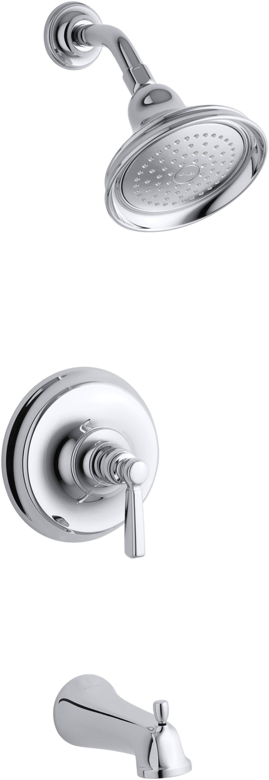 KOHLER Bancroft Polished Chrome 1-handle Single function 5.96-in Round Shower Faucet