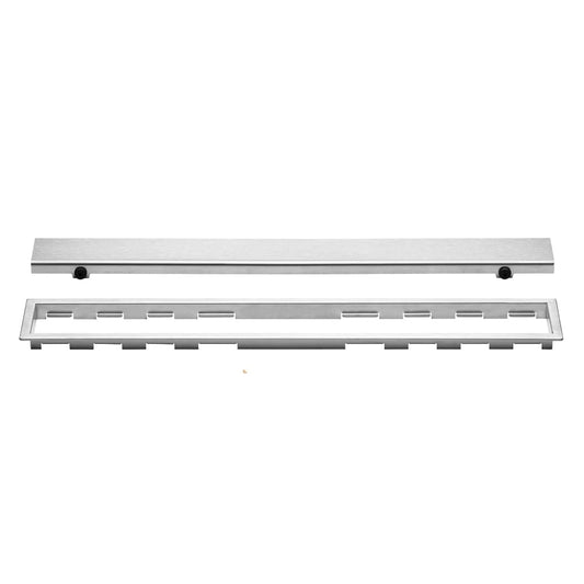 Schluter Systems Kerdi-Line Brushed Stainless Steel Rectangle Grate