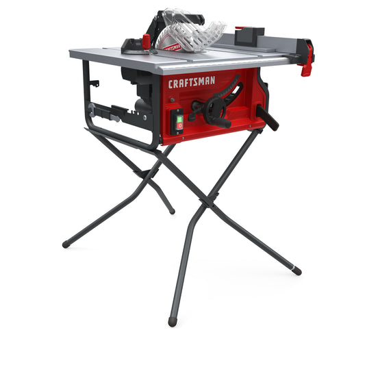 CRAFTSMAN 10-in 15-Amp 120-Volt Corded Portable Jobsite Table Saw with Folding Stand CMXETAX69434502