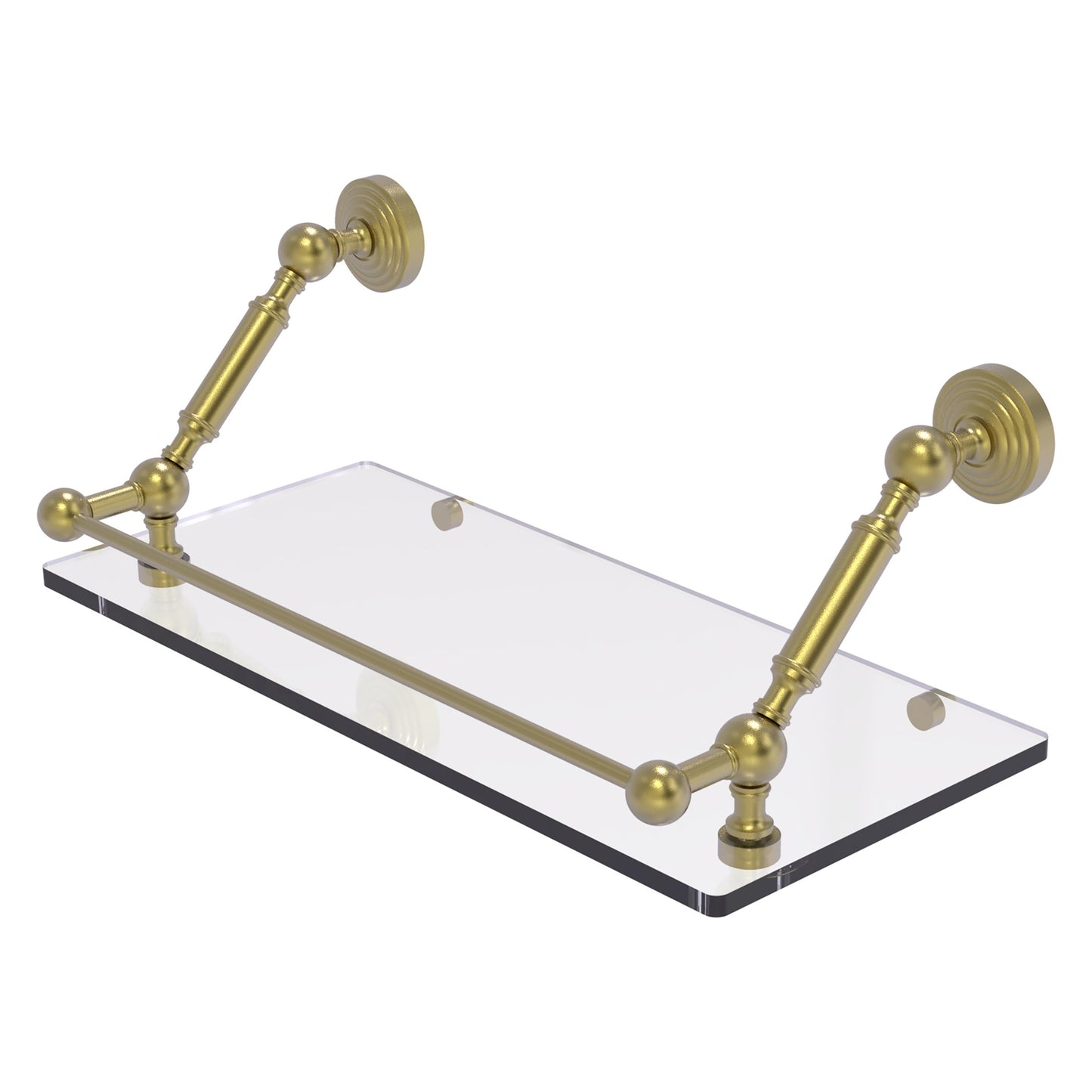 Allied Brass Waverly Place Satin Brass Wall mount Bathroom Shelf ( 18-in x 7.3-in x 8-in )