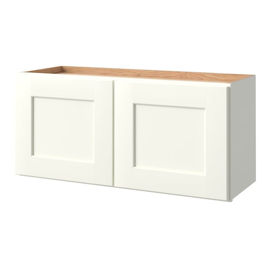 allen + roth Aveley 33-in W x 15.125-in H x 12-in D Linen Wall Fully assembled Cabinet Flat Panel