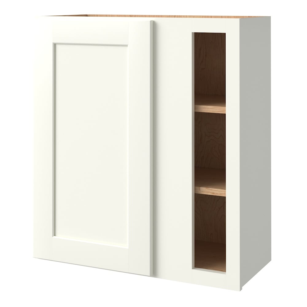 allen + roth Aveley 27-in W x 30-in H x 12-in D Linen Blind Corner wall Fully assembled Cabinet Flat Panel