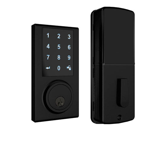 Delaney Hardware Digital Black Single Cylinder Deadbolt 301679