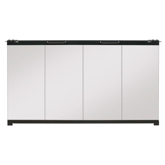 Dimplex BF Series Black Large Bifold Fireplace Doors with Clear Tempered Glass BFDOOR45BLKSM