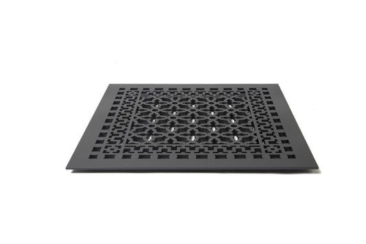Reggio Register 18-in x 18-in Cast Iron Black Floor Register
