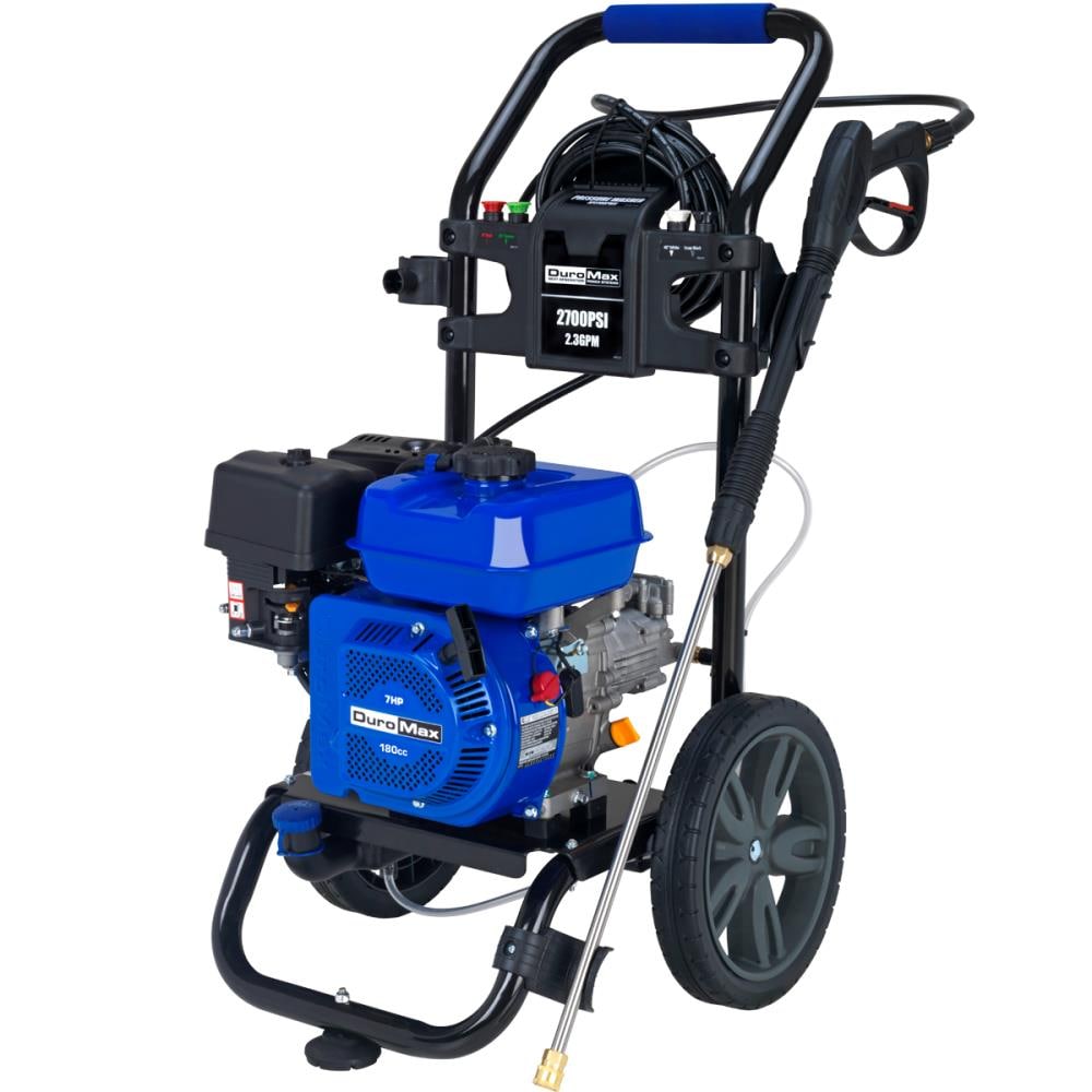 DuroMax Pressure Washer 2700 PSI 2.3-GPMs Cold Water Gas Pressure Washer with 4 Spray Tips XP2700PWS