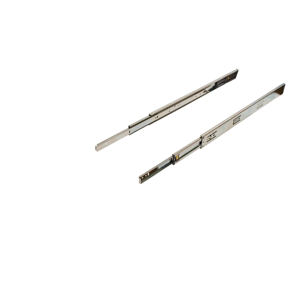 CSH 16-in Soft Close Self-closing Side Mount 100-lb Load Capacity Silver Drawer Slide (10-Pieces) 39.1145.16