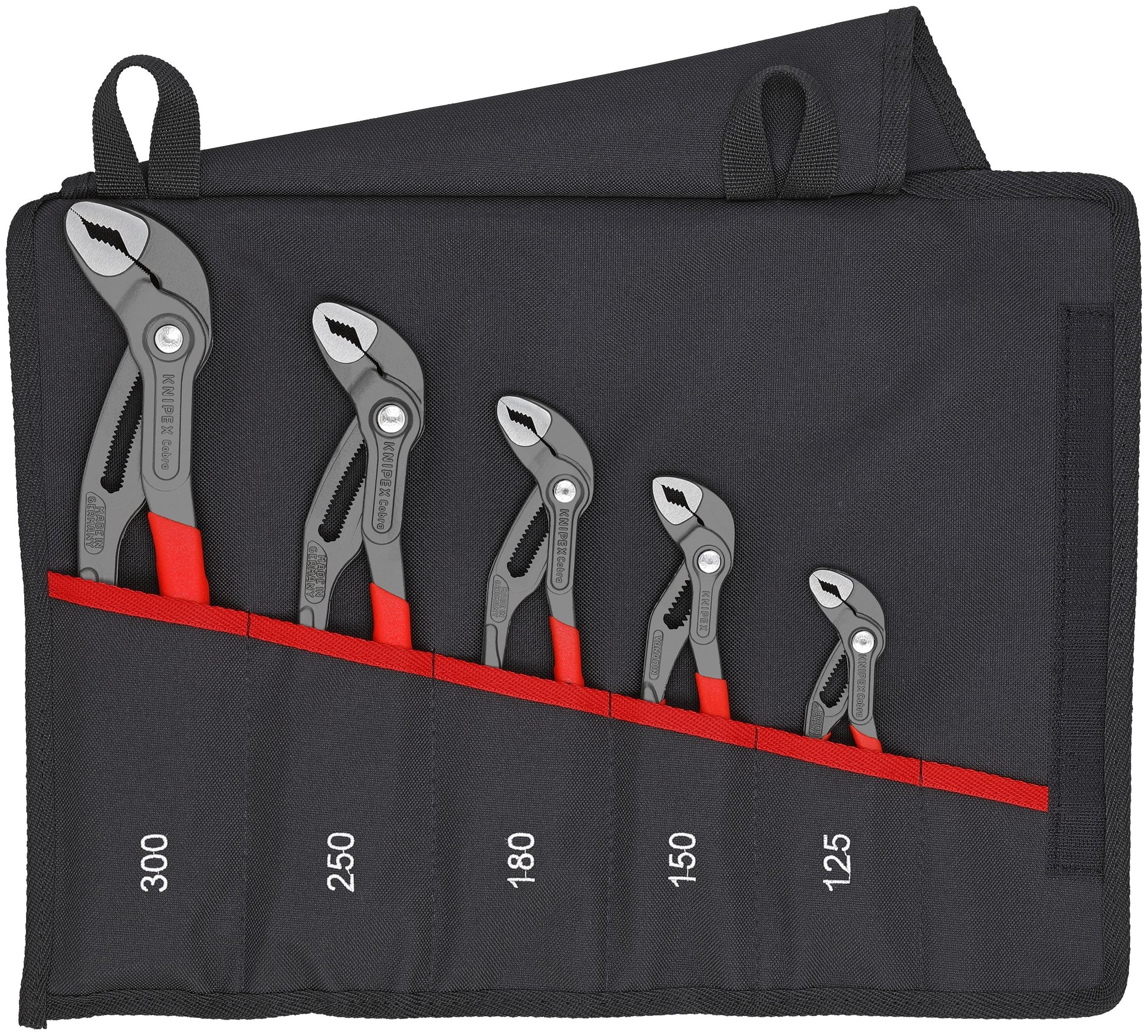 KNIPEX Cobra 5-Pack Tongue and Groove Plier Set with Soft Case 00 19 55 S5