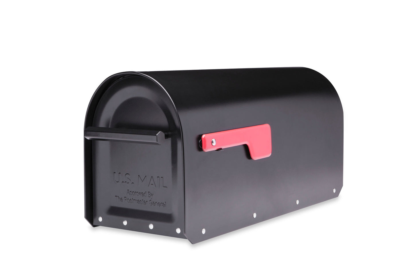 Architectural Mailboxes Post Mount Black Metal Large Mailbox 5560B-R-10