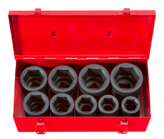 TEKTON 9-Piece Standard (SAE) 1-in Drive Set 6-point Impact Socket Set 4892