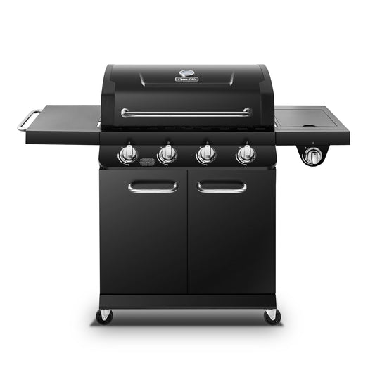 Dyna-Glo Black 4-Burner Liquid Propane Gas Grill with 1 Side Burner DGP483CSP-D