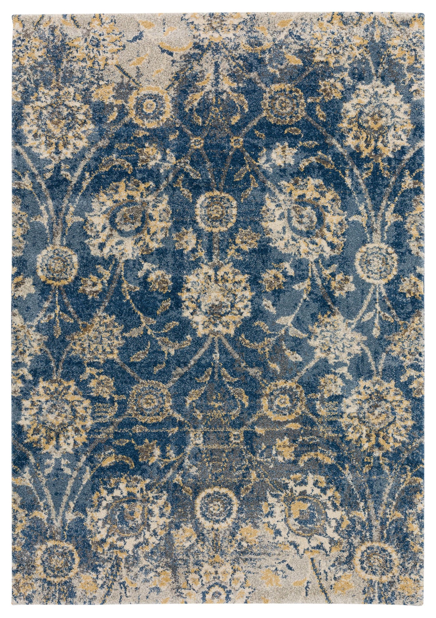 Addison Rugs Barkley 8 x 10 (ft) Blue Rectangular Indoor Distressed/Overdyed Farmhouse/Cottage Area rug