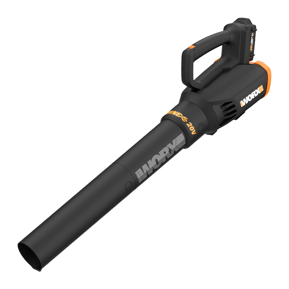 WORX Power Share TURBINE 20-volt Max 360-CFM 75-MPH Battery Handheld Leaf Blower 2 Ah (Battery and Charger Included) WG547