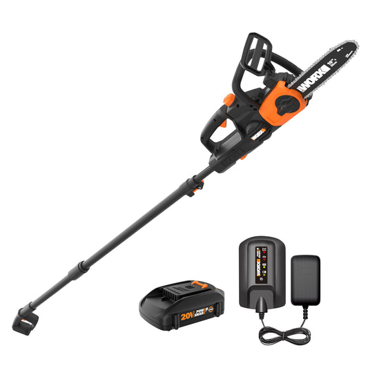 WORX Power Share 20-volt Max 10-in Battery 2 Ah Chainsaw (Battery and Charger Included) WG323