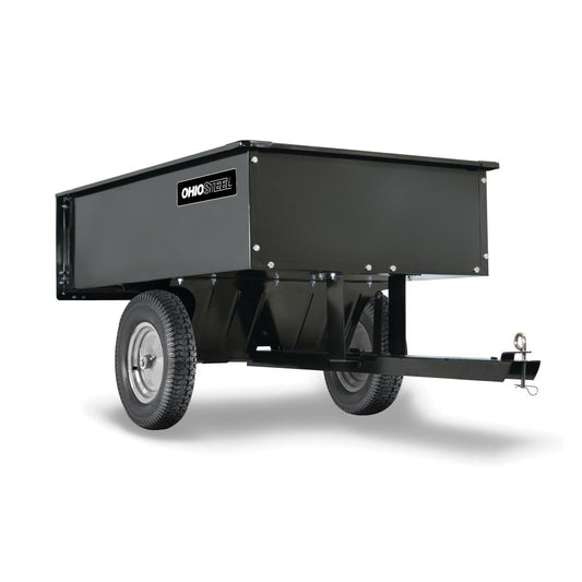Ohio Steel Steel Dump Cart with 12 Cu Ft Capacity, 1000 lbs Load Capacity, 16-in Pneumatic Turf Tires 3048HKD