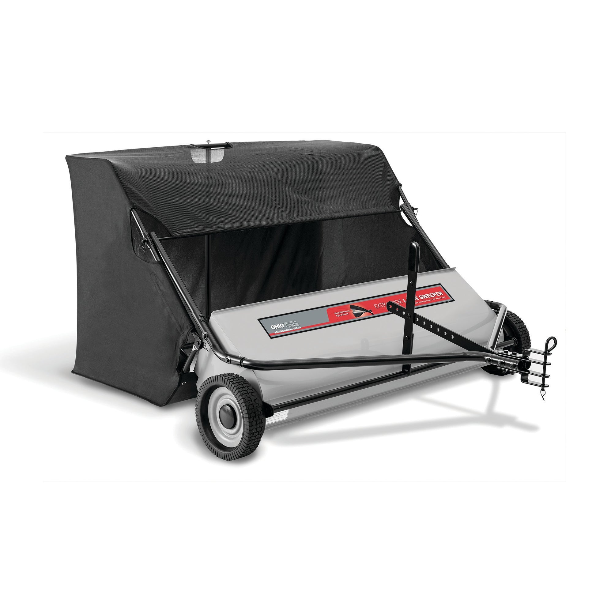 Ohio Steel 50-Inch Tow Lawn Sweeper with 26 Cu. Ft Hopper Capacity - Save Time and Effort with Fast and Efficient Sweeping 50SWP26