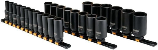 DEWALT DWMT19242 26PC MM 1\/2" Drive Impact Deep Socket Set