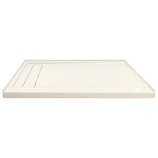 Transolid Linear 32-in W x 60-in L Left Cameo Single Threshold Rectangle Shower Pan Base with 2.6-in H Threshold