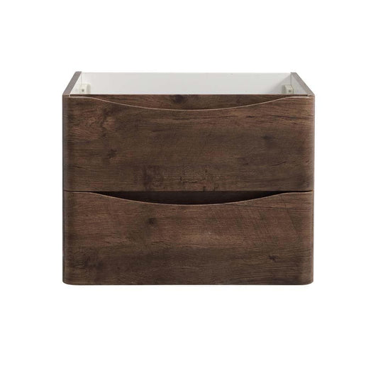 Fresca Tuscany 24-in Rosewood Floating Bathroom Vanity Base Cabinet without Top