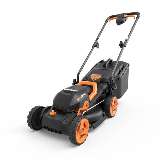 WORX Power Share 40-volt 14-in Cordless Push Lawn Mower 4 Ah (2-Batteries and Charger Included) WG779