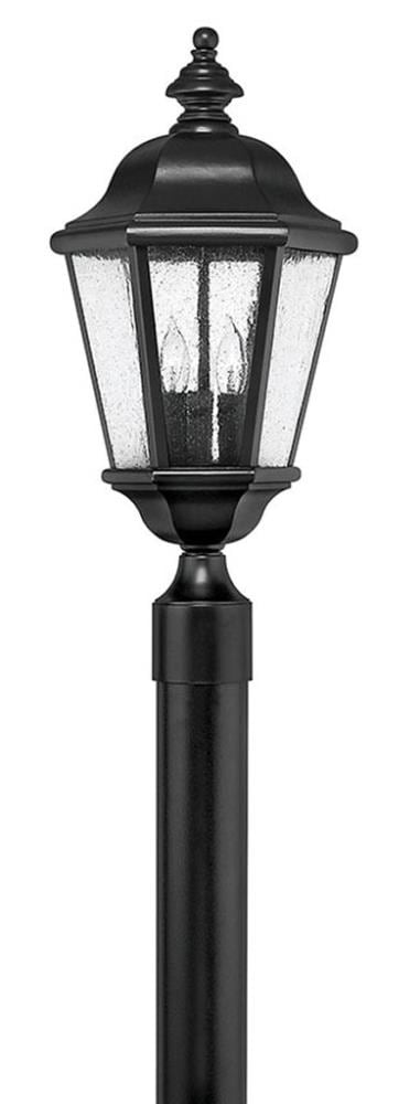 Hinkley Edgewater 21.25-in Black Traditional Outdoor Light Post Lantern