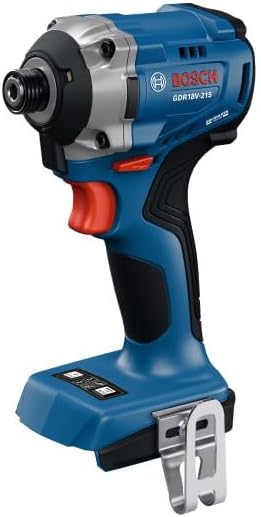 BOSCH GDR18V-215N 18V Brushless Impact Driver - 1,900 in-lbs Torque, 0-3,300 Impacts/Min, Compact Design,1/4 in Quick-Change Hex Drive (Bare Tool)