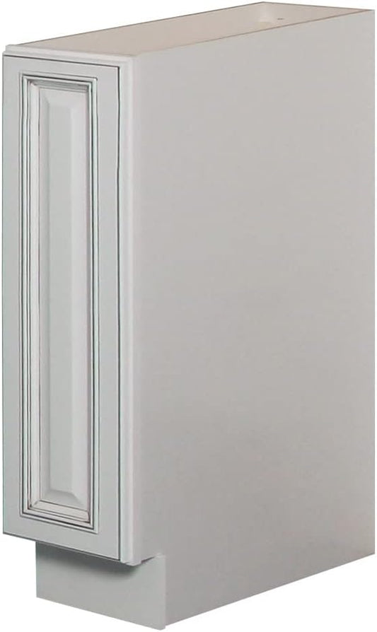 Sunny Wood RLB09-A Riley 9" Wide x 34-1/2" High Single Door Base Cabinet - White