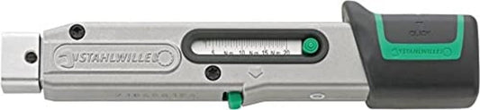 Stahlwille 730 Torque Wrench, Size 2, 4-20Nm, 9x12mm Insert, 179mm Long, with Tool Carrier for Insert Tools, 50180002