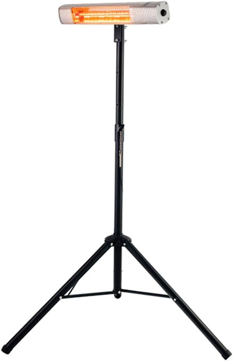 Outdoor Heater, Portable Electric Outdoor Heater, Electric Portable Standing Heaters, Adjustable Height, 3-Second Convection Heating, Indoor Outdoor Space Heater for Balcony Garage