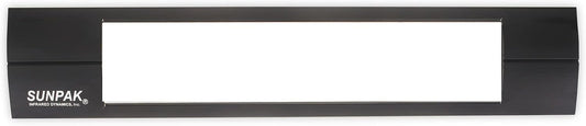 Sunpak 12020 2 Black Front Fascia Kit Outdoor Infrared Patio Heater Accessory - 46 x 9 x 2 in.