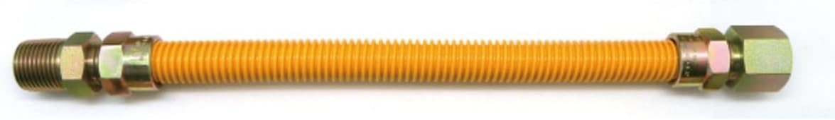 Replacement for Easyflex EFGC-038-YE-1011-18 - 1/2 MIP x FIP - 18 Long Yellow Coated Gas Flex Connector repair parts