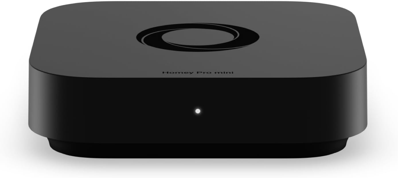 Homey Pro mini | Smart Home Hub for Home Automation – Features Zigbee, Ethernet, Matter & Thread. Compatible with Apple Siri, Amazon Alexa & Google Home.