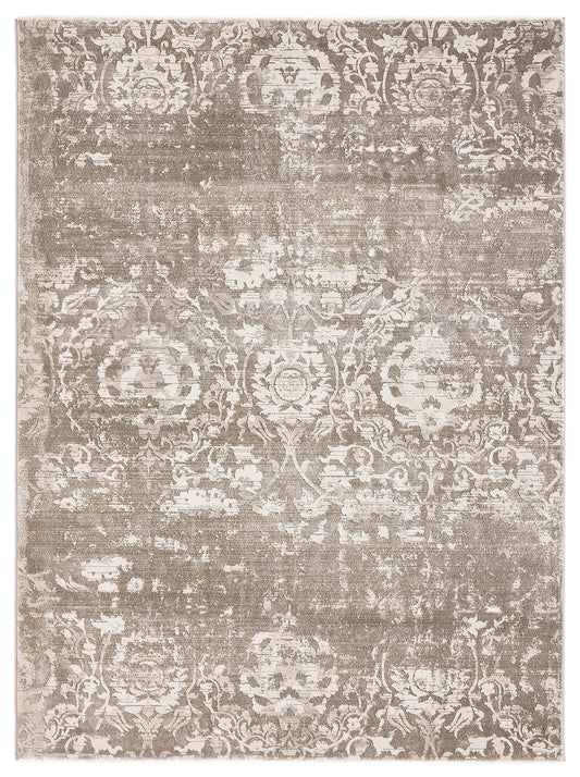 United Weavers Of America Imperial 5 x 7 Taupe Indoor Geometric Farmhouse/Cottage Area Rug