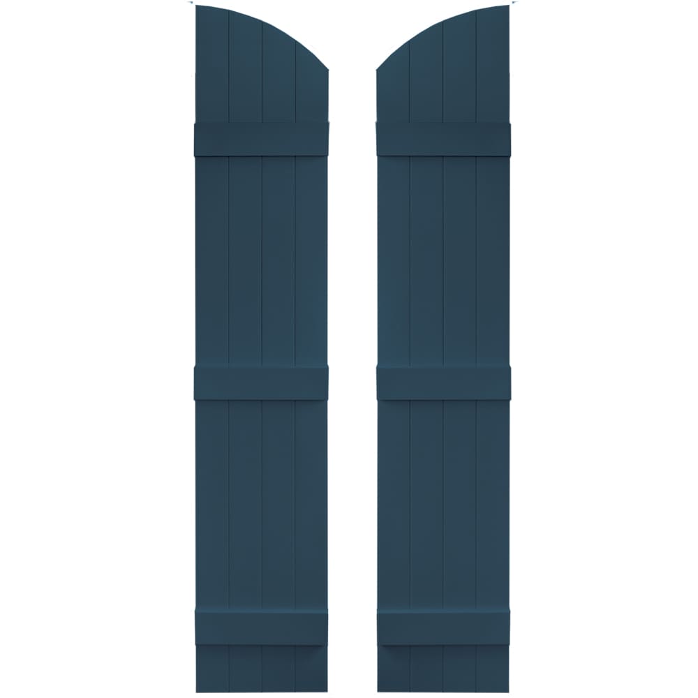 Vantage 13.875-in W x 65-in H Classic Blue Board and batten Exterior Shutters ( 1 -Pack )