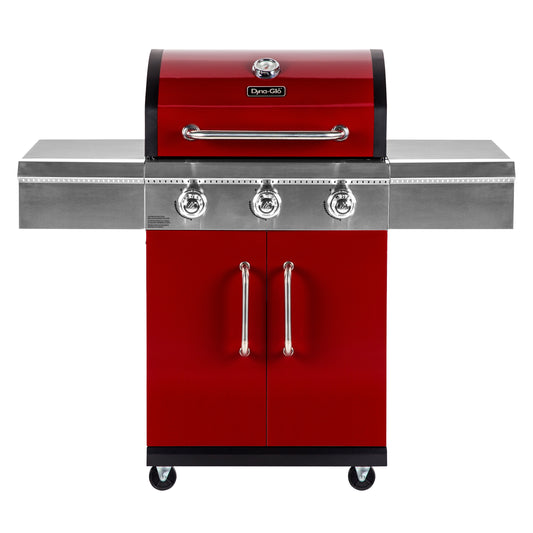 Dyna-Glo Red 3-Burner Liquid Propane Gas Grill DGG424RNP-D