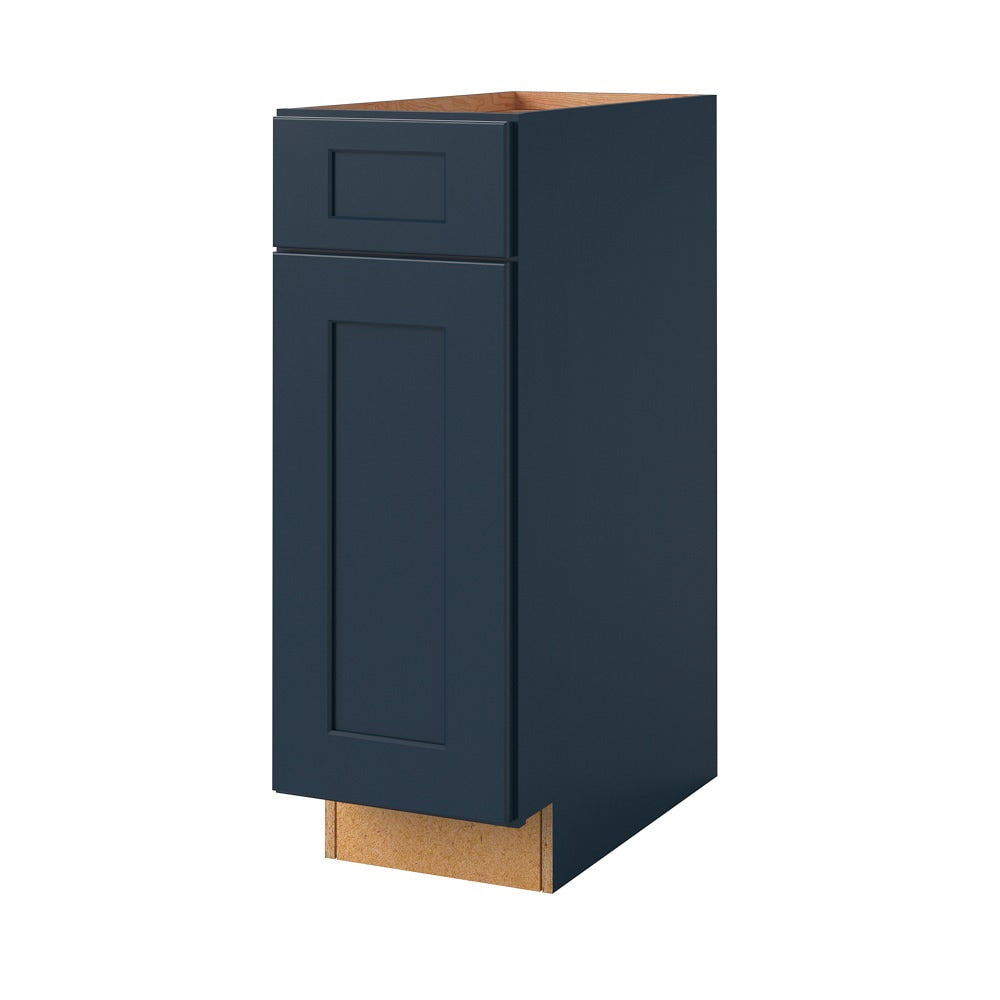 allen + roth Port 12-in W x 34.5-in H x 24-in D Navy Base Fully assembled Cabinet Flat Panel