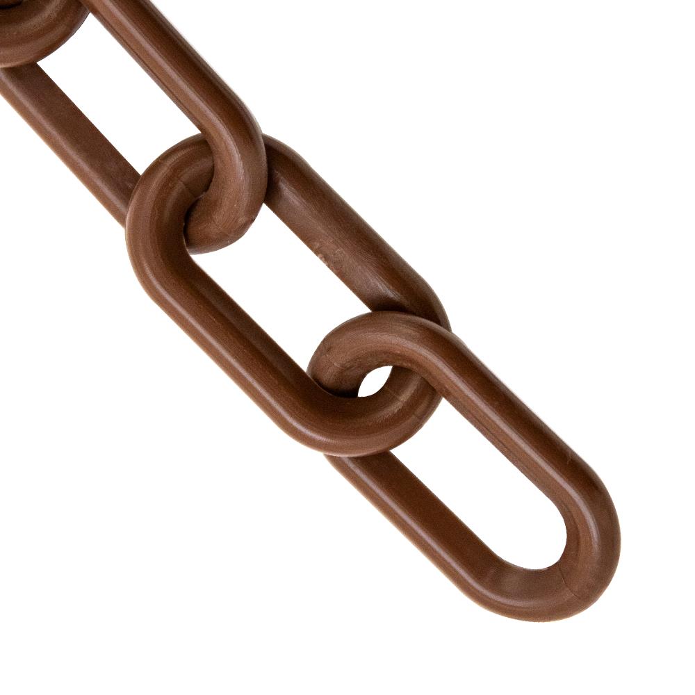 Mr. Chain 2 In. (54Mm) X 500 Ft. Brown Heavy Duty Plastic Barrier Chain