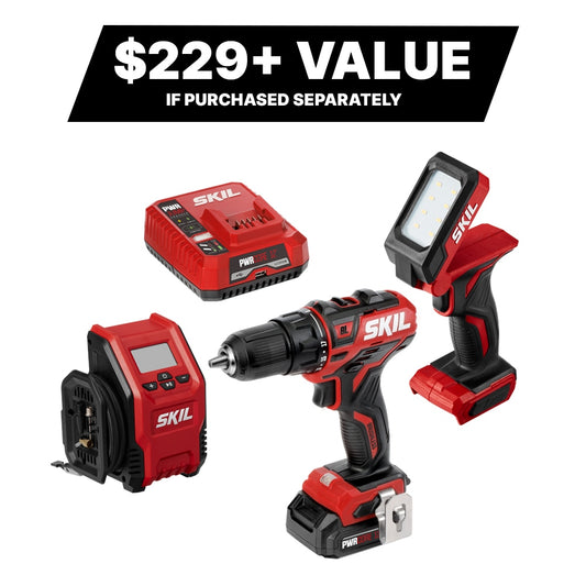SKIL PWR CORE 12-volt 3-Tool Brushless Power Tool Combo Kit (1-Battery Included and Charger Included) CB7431-10