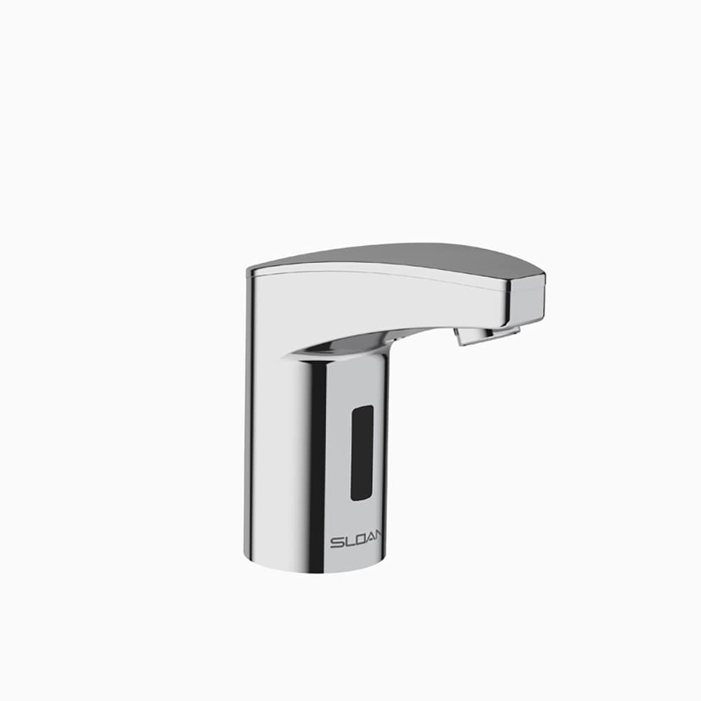 Sloan Optima Polished Chrome Single hole Touchless Low-arc Commercial Touchless Bathroom Sink Faucet