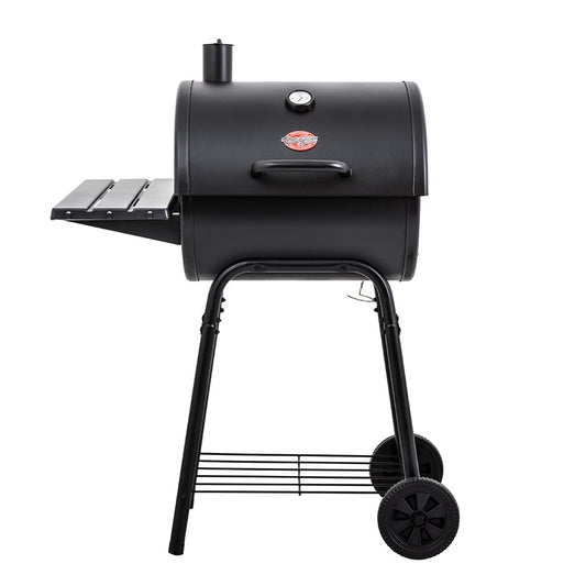 Char-Griller Wrangler 23-in Black Barrel Charcoal Grill 2623