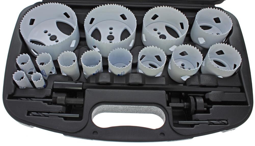 IDEAL Deep Cut 4-1/2-in Carbide-tipped Arbored Adjustable Hole Saw Kit with Hard Case 36-502