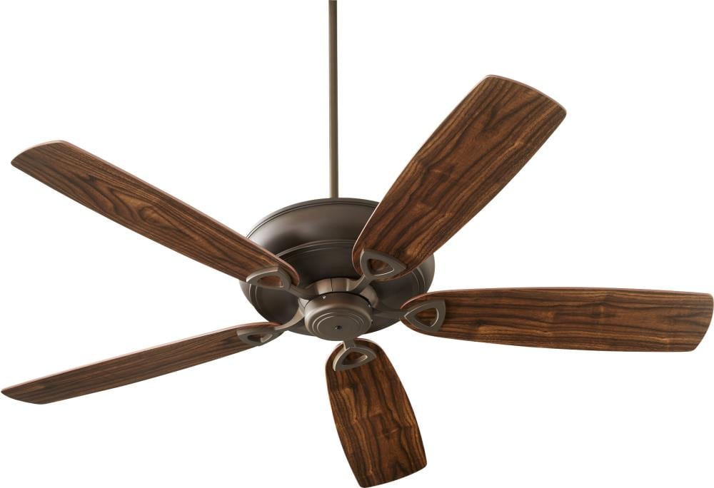 Quorum International Alto 62-in Oiled Bronze with Dark Oak Blades Ceiling Fan Without Light ( 5 -Blade )
