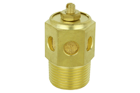 Milton Speed Control Exhaust Muffler, 3/4&#8221; MNPT - 40 Micron Sintered Bronze Silencer/Diffuse Air and Noise Reducer - Box of 10 -296606